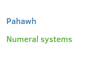 Pahawh numeral systems